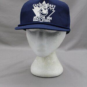 Vintage Ball Cap - Canada Grey Motor Inn Hanna Alberta - Adult Snapback.